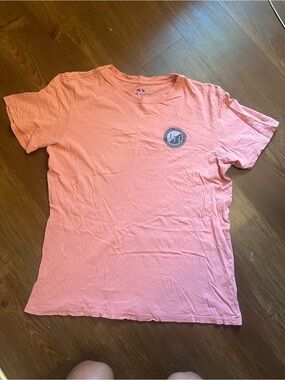 Women's Light Pink Crewneck Short Sleeve Tee with Chest Logo